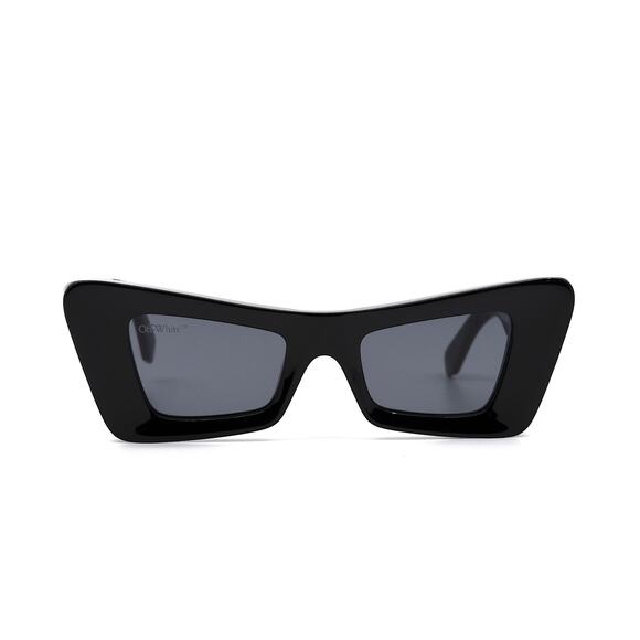 NEW! OFF-WHITE ACCRA OER1027 1007 BLACK GREY AUTHENTIC SUNGLASSES - Picture 2 of 13